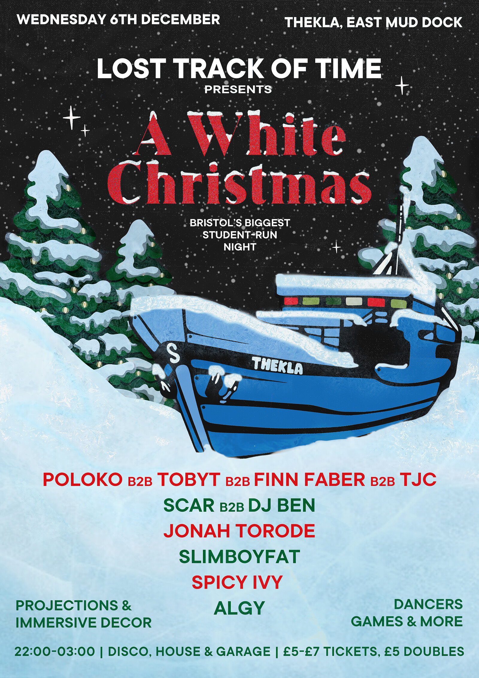 A White Christmas // Lost Track of Time at Thekla
