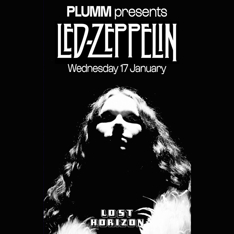 RE-SCHEDULED - PLUMM presents Led Zeppelin at Lost Horizon