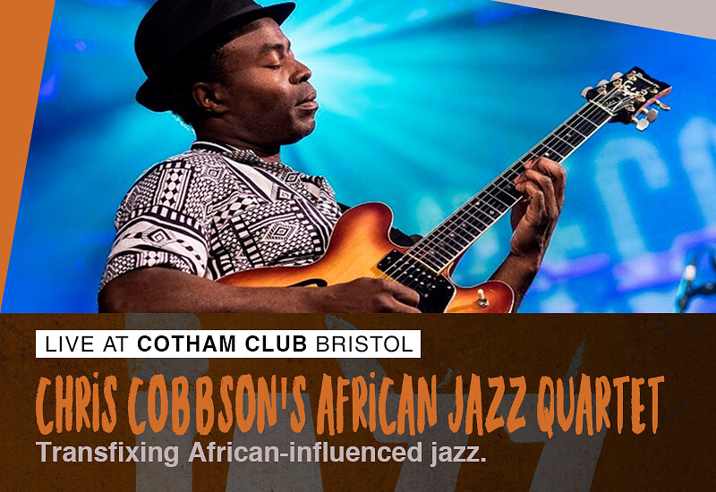 Chris Cobbson’s African Jazz Quartet at Cotham Parish Church, Cotham Road, Cotham, Bristol BS6 6DR