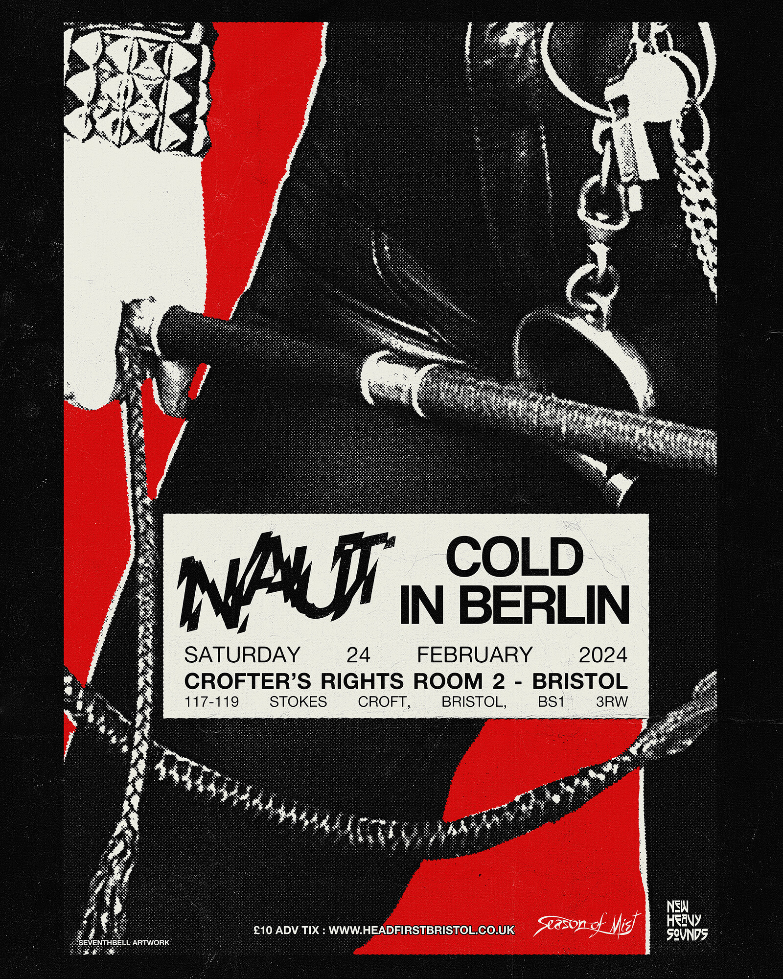 NAUT with Cold in Berlin + support from Bruxism at Crofters Rights