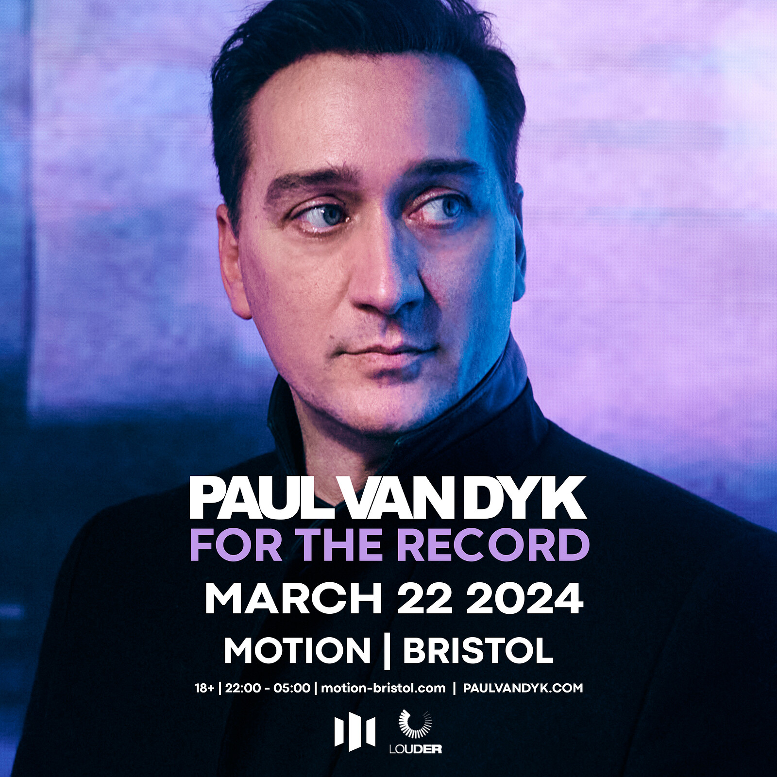 Paul van Dyk - For The Record Bristol at Motion