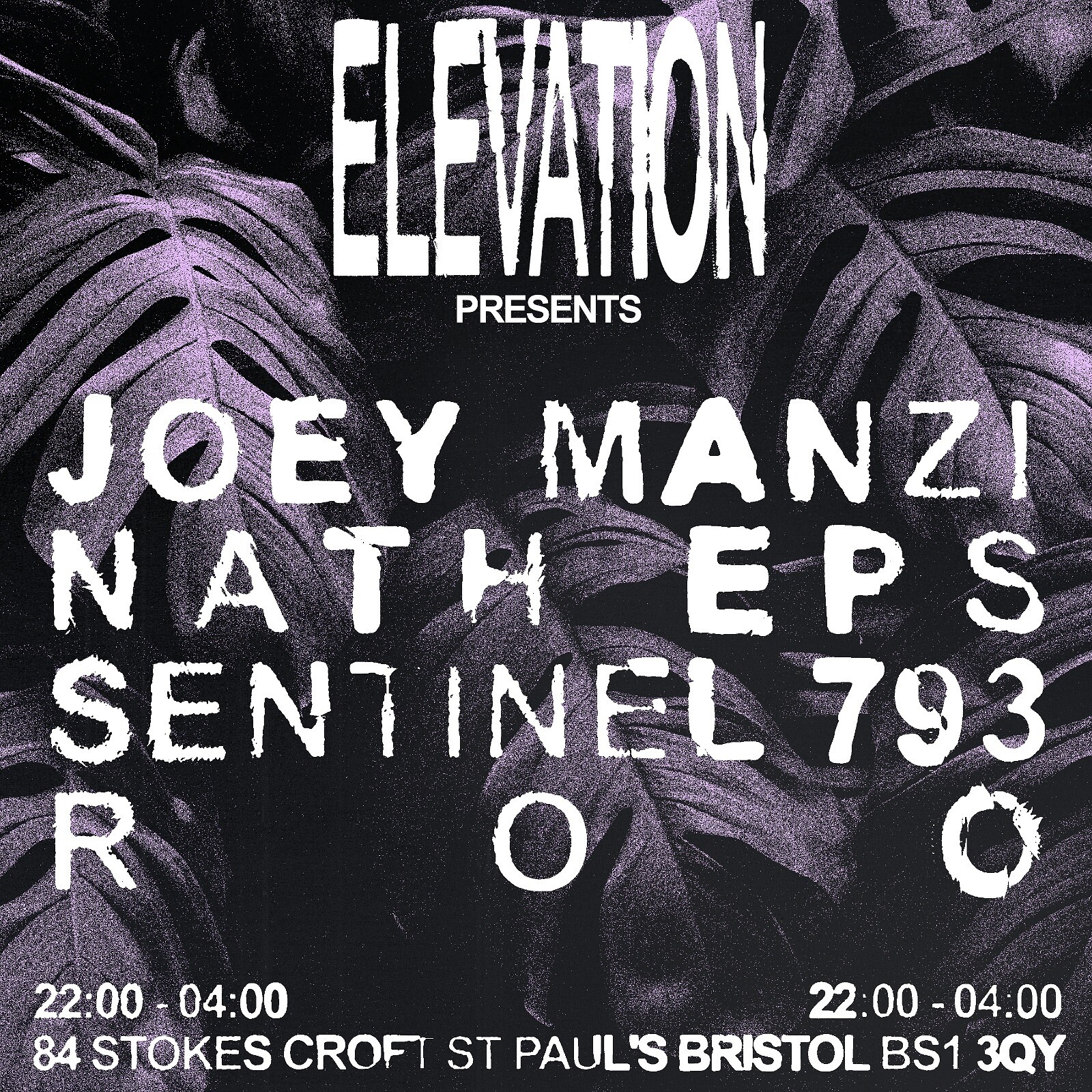 Elevation w/ Joey Manzi, Nath Eps + Sentinel 793 at The Love Inn