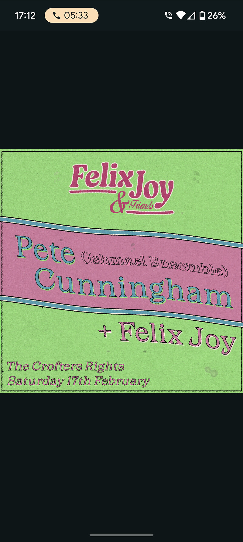 Felix Joy & Friends w/ Pete at Crofters Rights