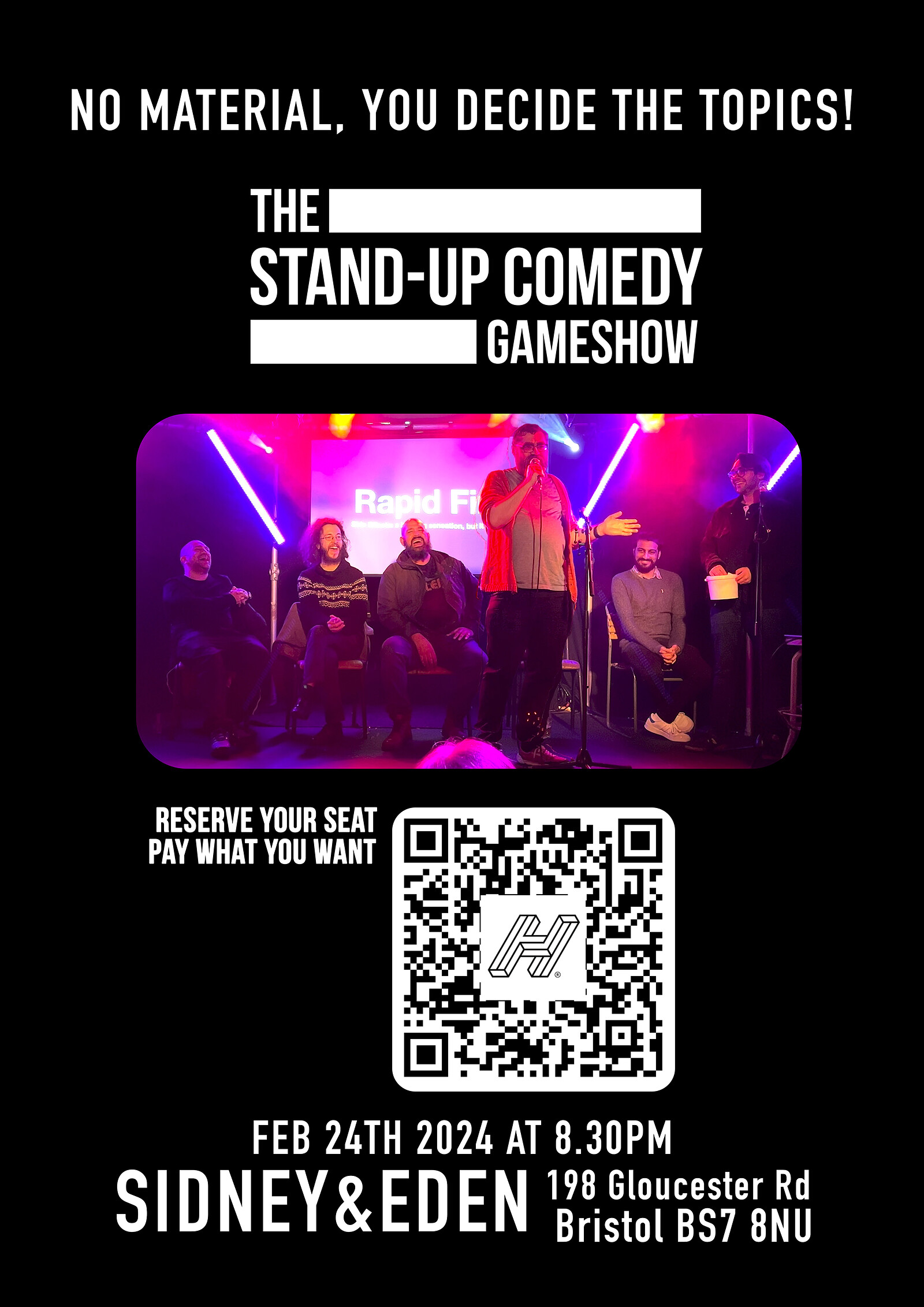 The Stand-Up Comedy Gameshow at Sidney & Eden
