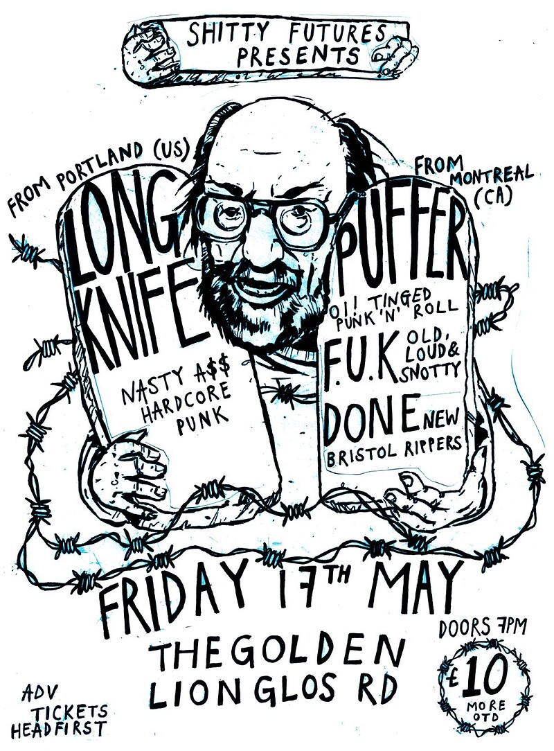 LONG KNIFE , FUK and DONE at The Golden Lion