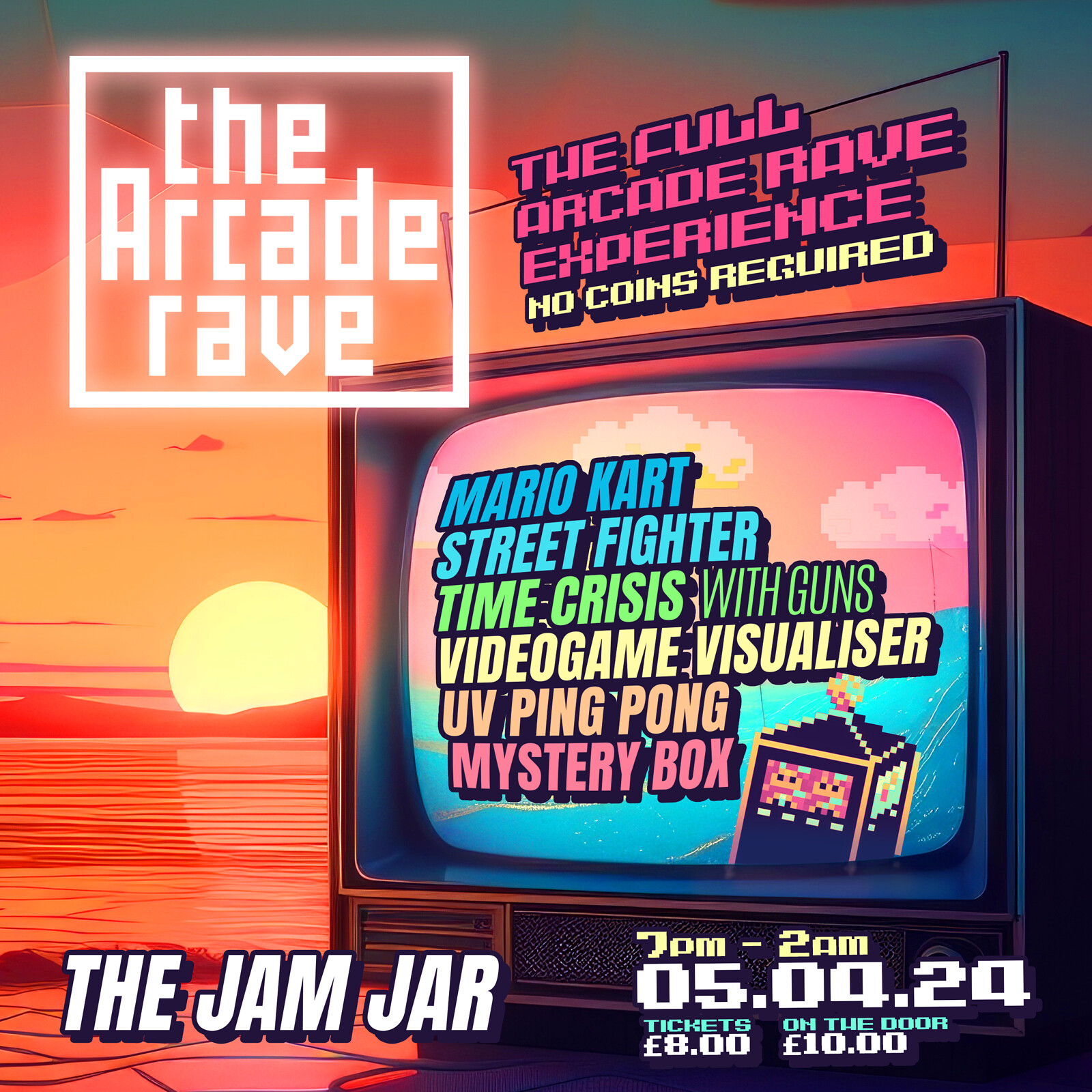 The ARCADE RAVE with MADAME ELECTRIFIE at The Jam Jar