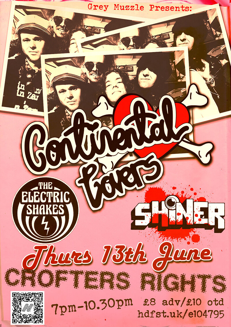Continental Lovers + Electric Shakes + Shiner at Crofters Rights