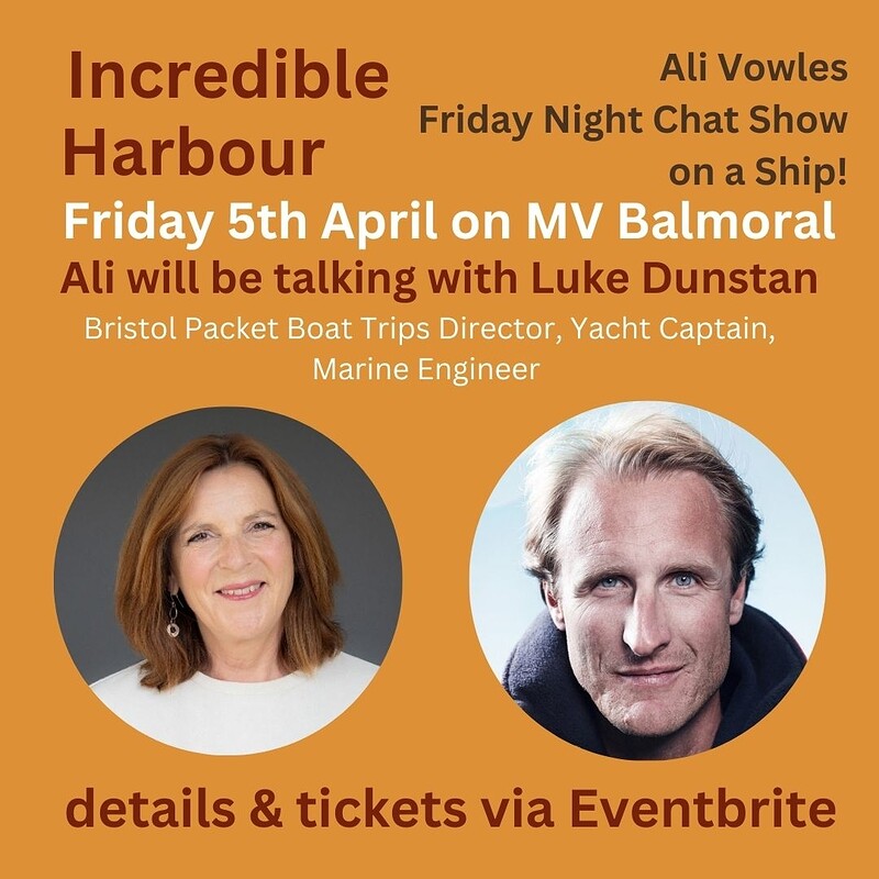 Ali Vowles Friday Night Chat Show on a Ship at MV Balmoral