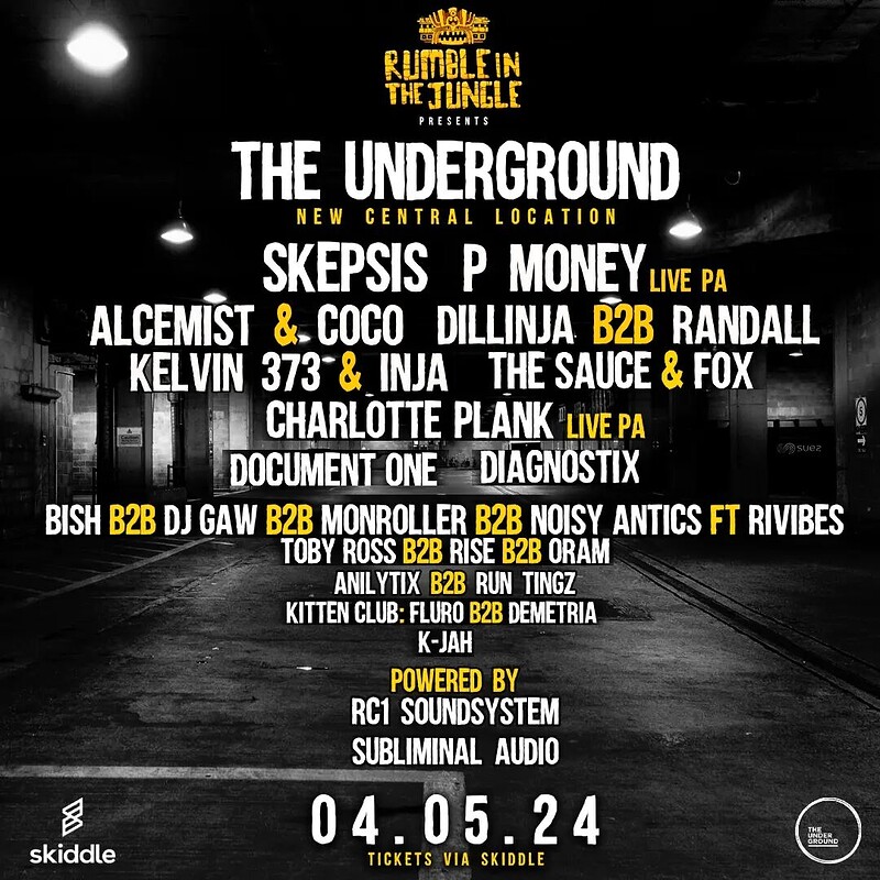 Rumble in the jungle presents at The underground
