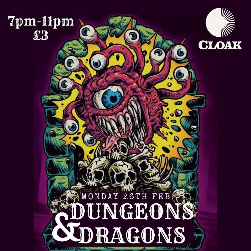 Intro to Dungeons and Dragons at Cloak