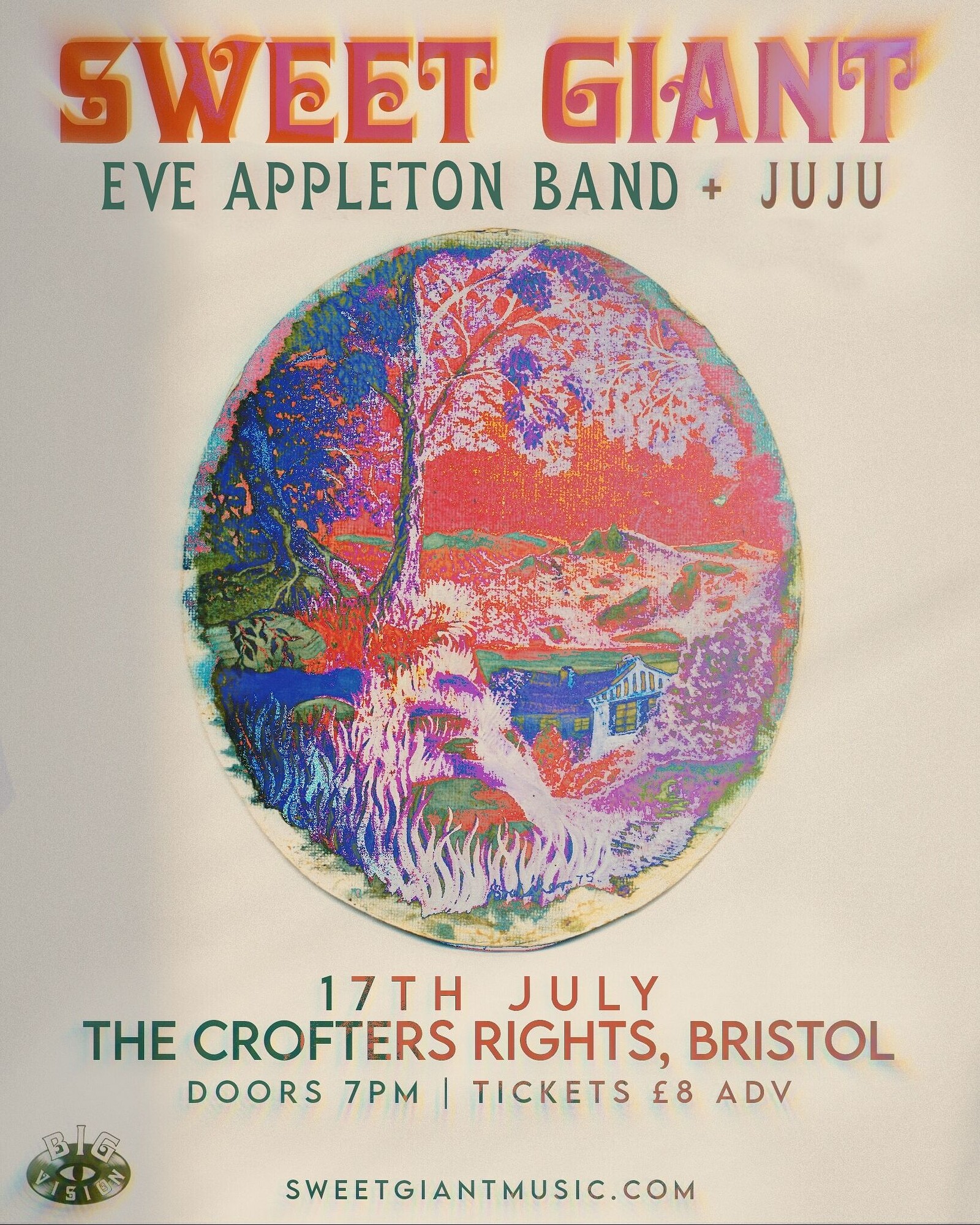 SWEET GIANT + Eve Appleton Band + Juju at Crofters Rights