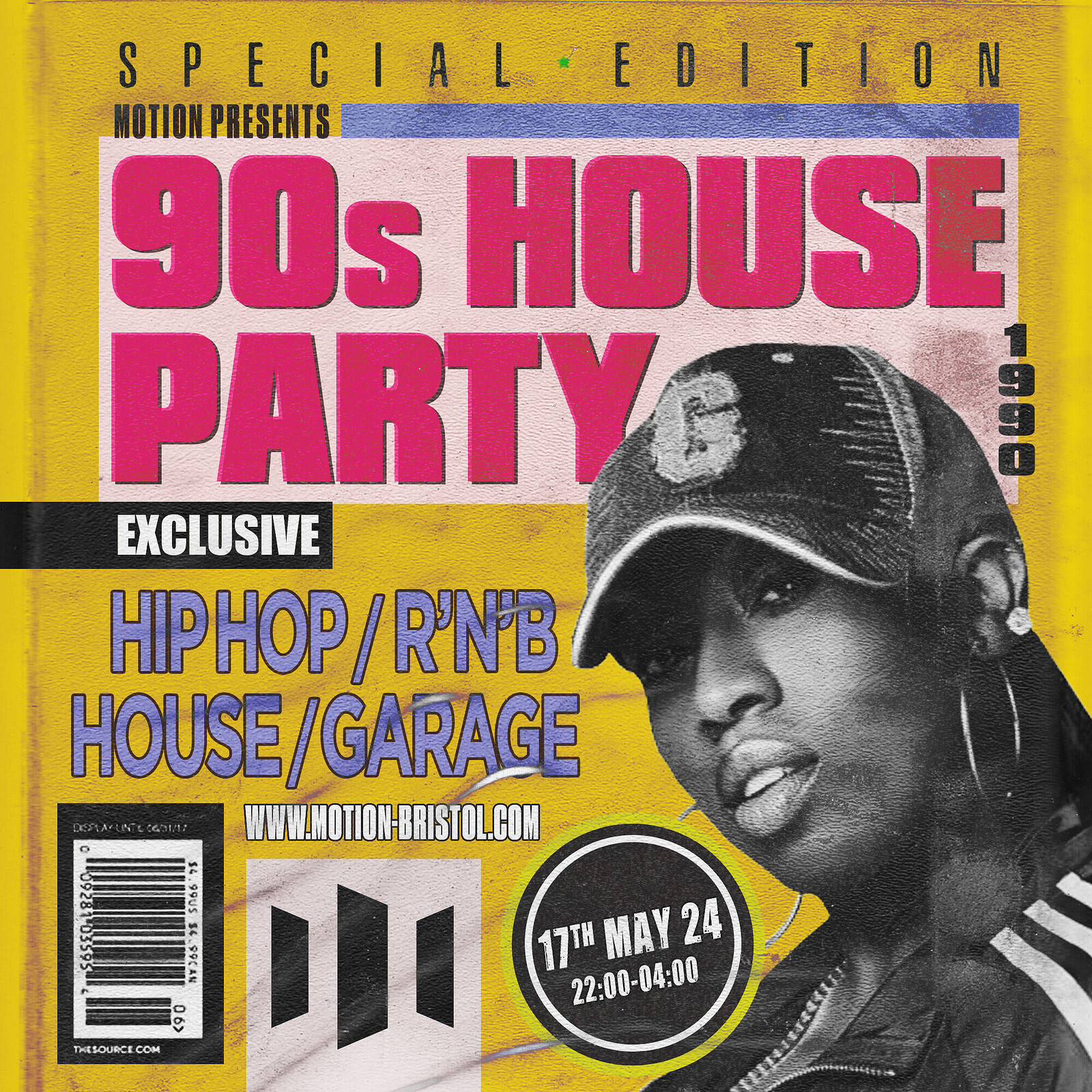 Motion's 90s House Party: Hip Hop, RnB, House/UKG at Motion