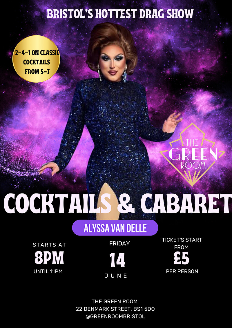COCKTAILS AND CABARET at The green room