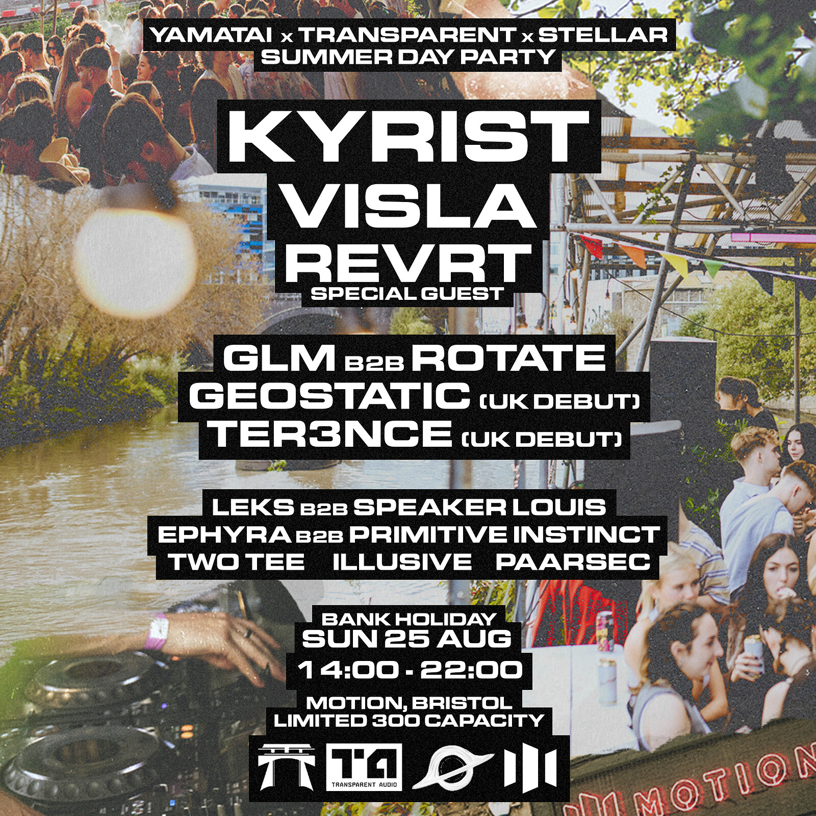YR x TA x SA Summer Day Party: Kyrist + more at Motion