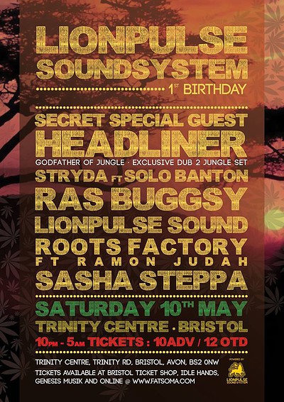 Lionpulse Soundsystem 1st Bday at Trinity Centre, Bristol