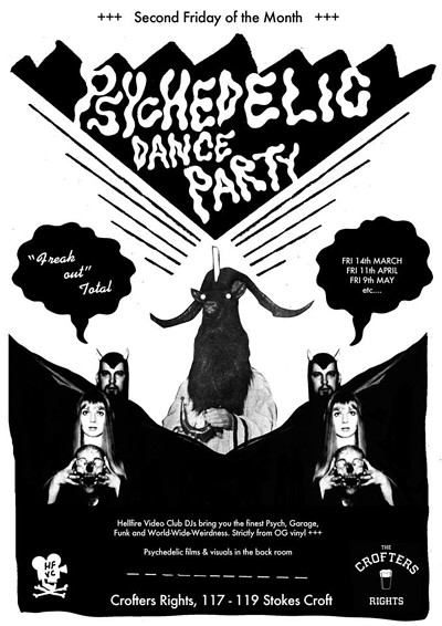 "psychedelic Dance Party" at Crofters Rights