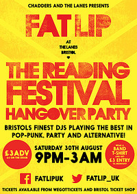 Fat Lip Reading Hangover Party at The Lanes Bristol