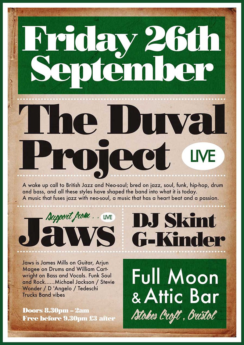 The Duval Project at The Attic Bar
