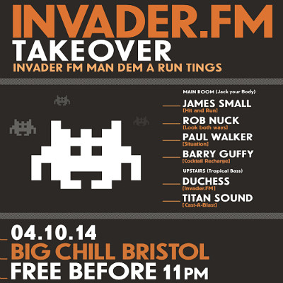 Invader.fm Takeover at Big Chill Bristol