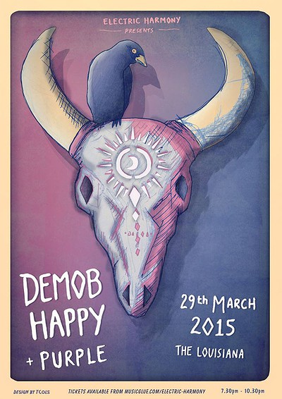 Demob Happy+purple+gnarwhals at The Louisiana