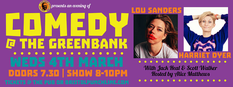 Comedy With Lou Sanders at The Greenbank