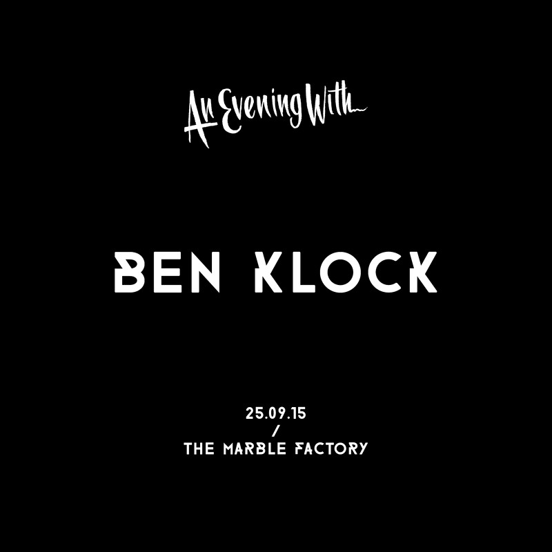 An Evening With Ben Klock at The Marble Factory