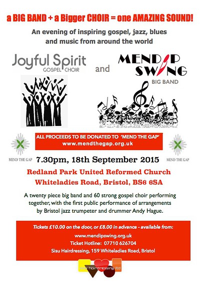 Mendip Swing & Joyful Spirit at Redland Park Urc