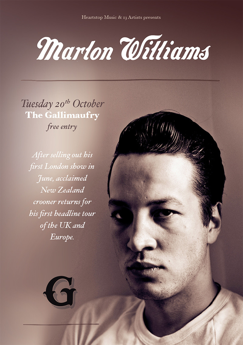 Marlon Williams at The Gallimaufry