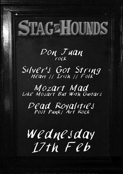 Don Juan-silver's Got String's at Stag And Hounds