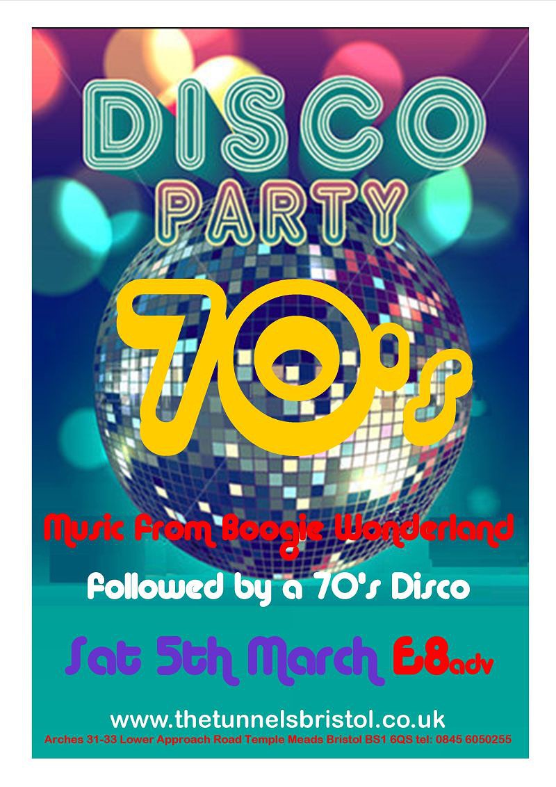 Boogie Nights & 70's Disco at The Tunnels Bristol