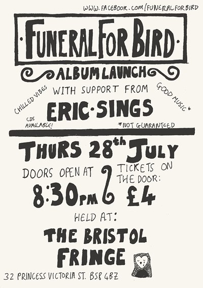 Funeral for bird at The Bristol Fringe