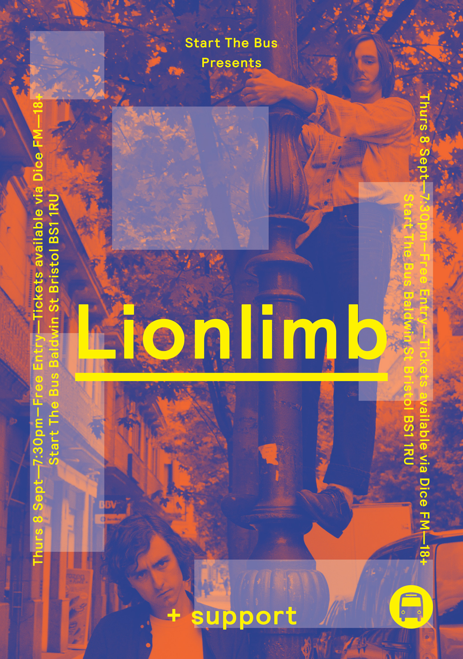 LionLimb + Support TBA at Start The Bus