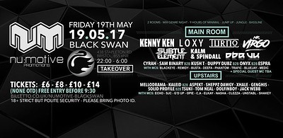 Nu:Motive / Black Swan Takeover at The Black Swan