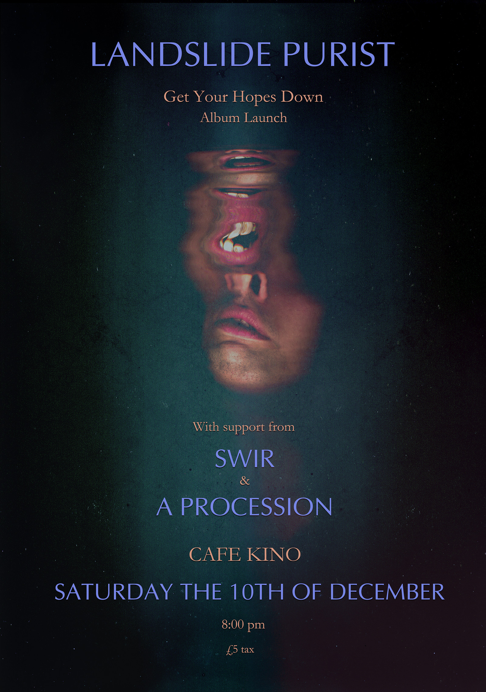 Landslide Purist / Swir / A Procession at Cafe Kino