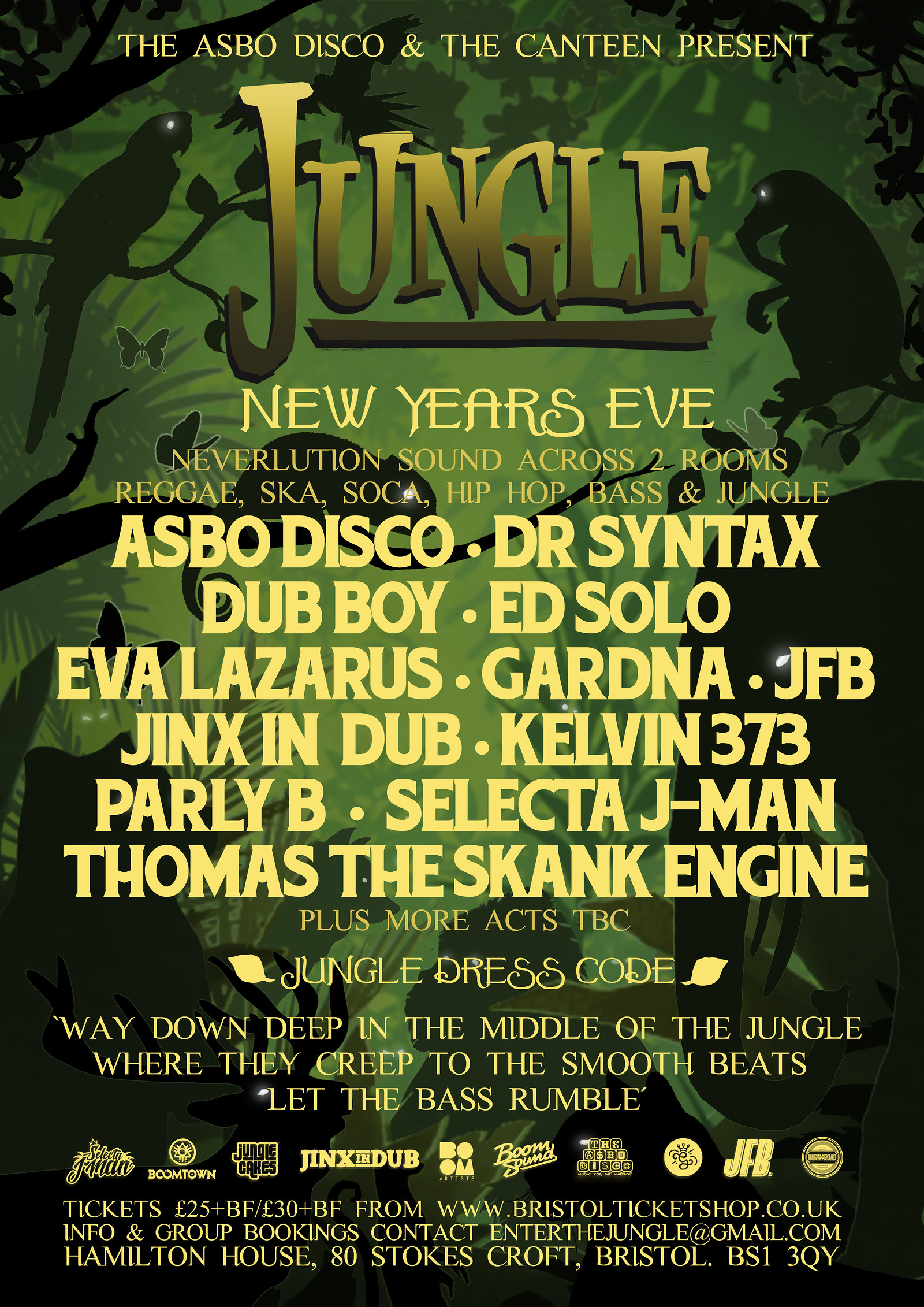 Jungle New Years Eve at The Canteen