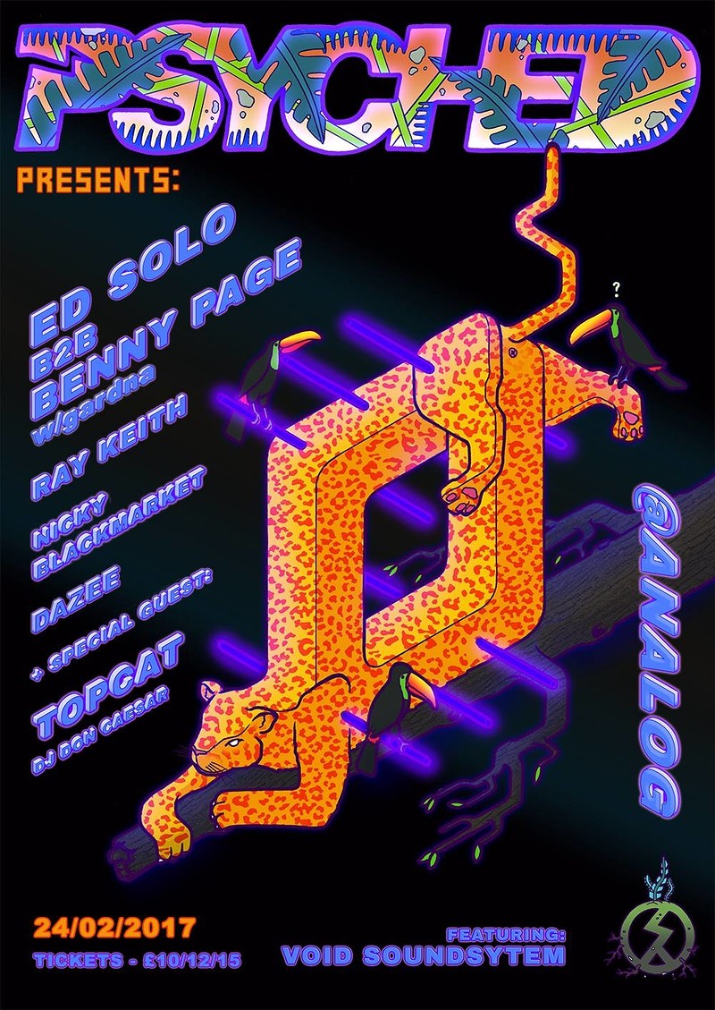 Psyched Jungle Special II Ed Solo b2b Benny Page + at Analog