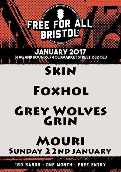 Skin, Foxhol, Grey Wolves Grin, Mouri at The Stag And Hounds
