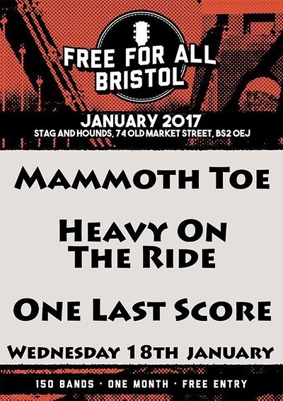 Mammoth Toe, Heavy On The Ride, One Last Score at The Stag And Hounds