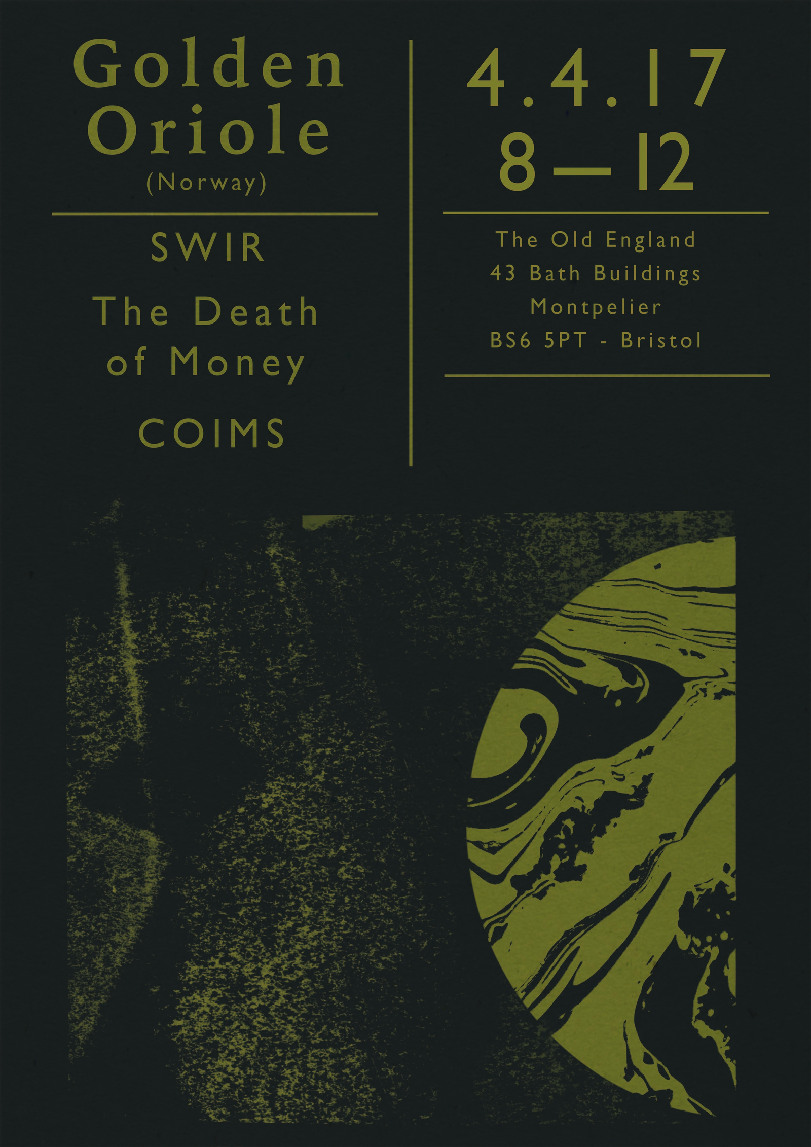 Golden Oriole  , SWIR, Death at The Old England Pub
