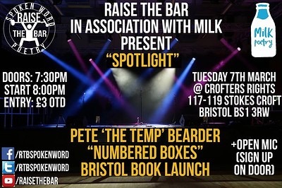 RTB & Milk 'Spotlight' | Pete 'The Temp' | Poetry at Crofters Rights