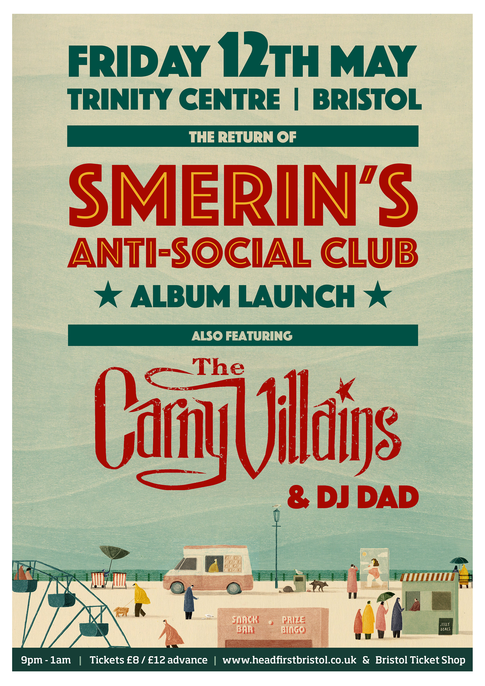Smerins Anti-Social Club & The Carny Villains at The Trinity Centre