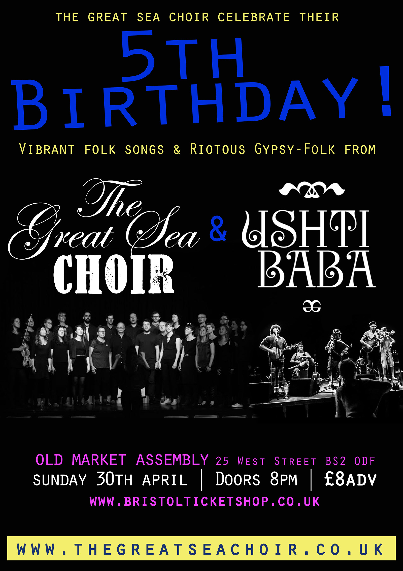 The Great Sea Choir's 5th Birthday with Ushti Baba at The Old Market Assembly