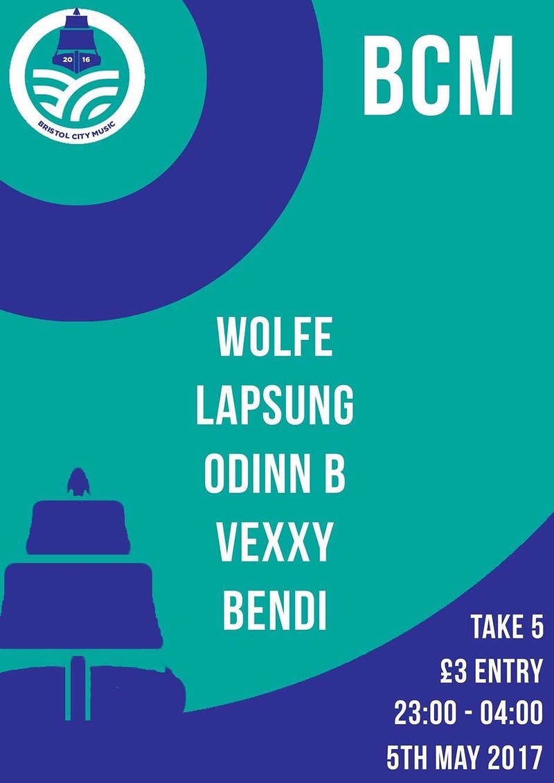 BCM w/ LAPSUNG/ WÖLFE / ODINN B / VEXXY / BENDI at Take Five Cafe