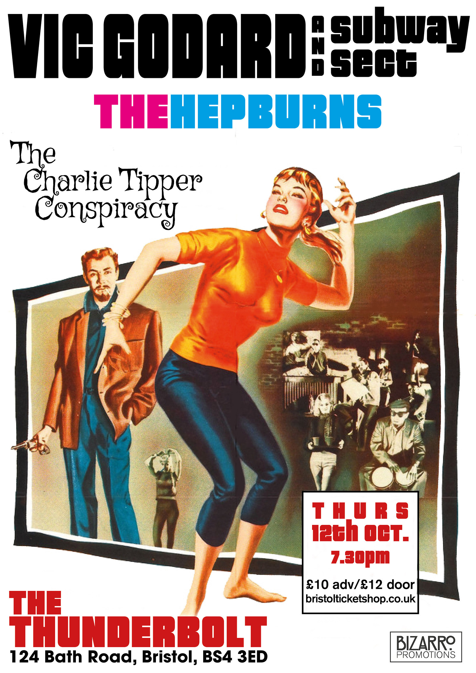 Vic Godard & Subway Sect/The Hepburns/Charlie Tipp at The Thunderbolt