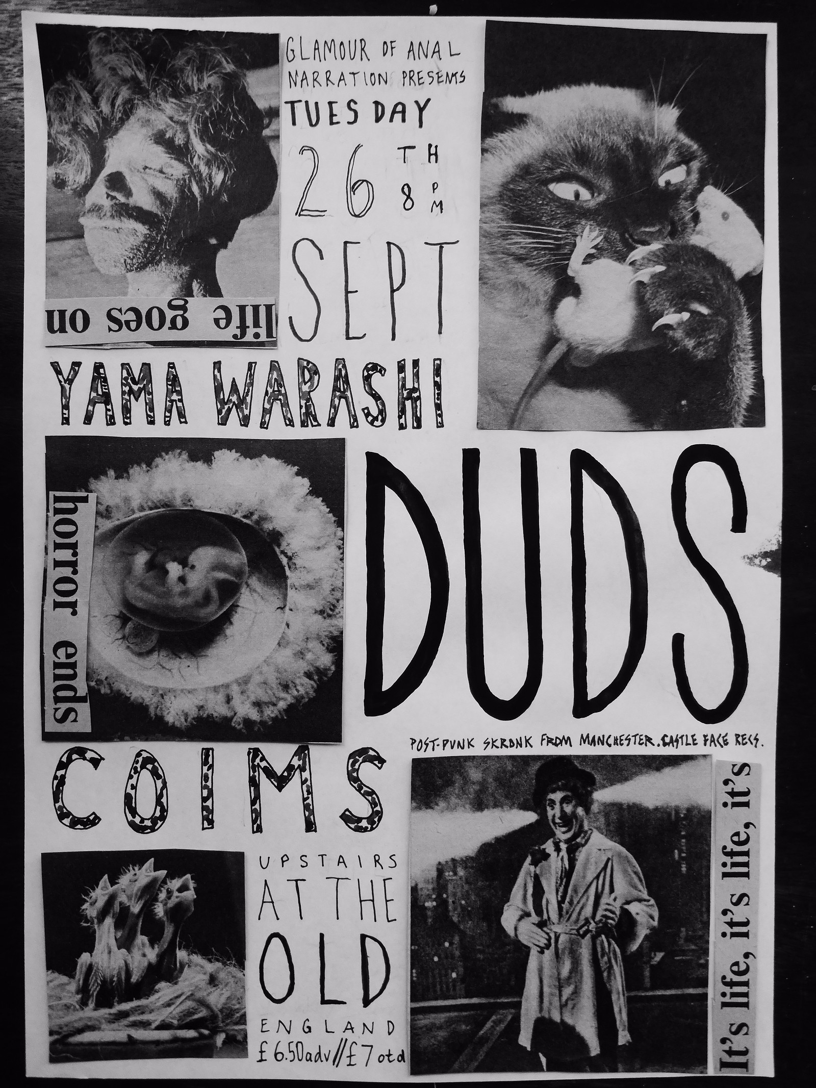 Duds, Yama Warashi + Coims at The Old England Pub