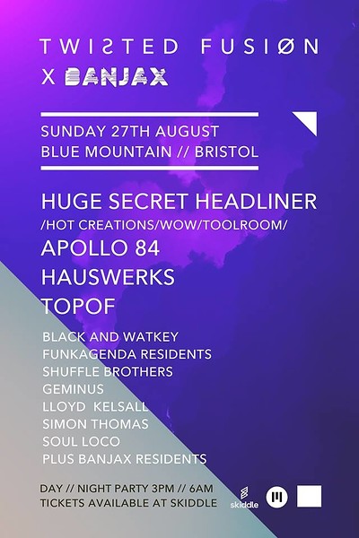 Twisted Fusion x Banjax - Huge Secret Guest, Apoll at Blue Mountain
