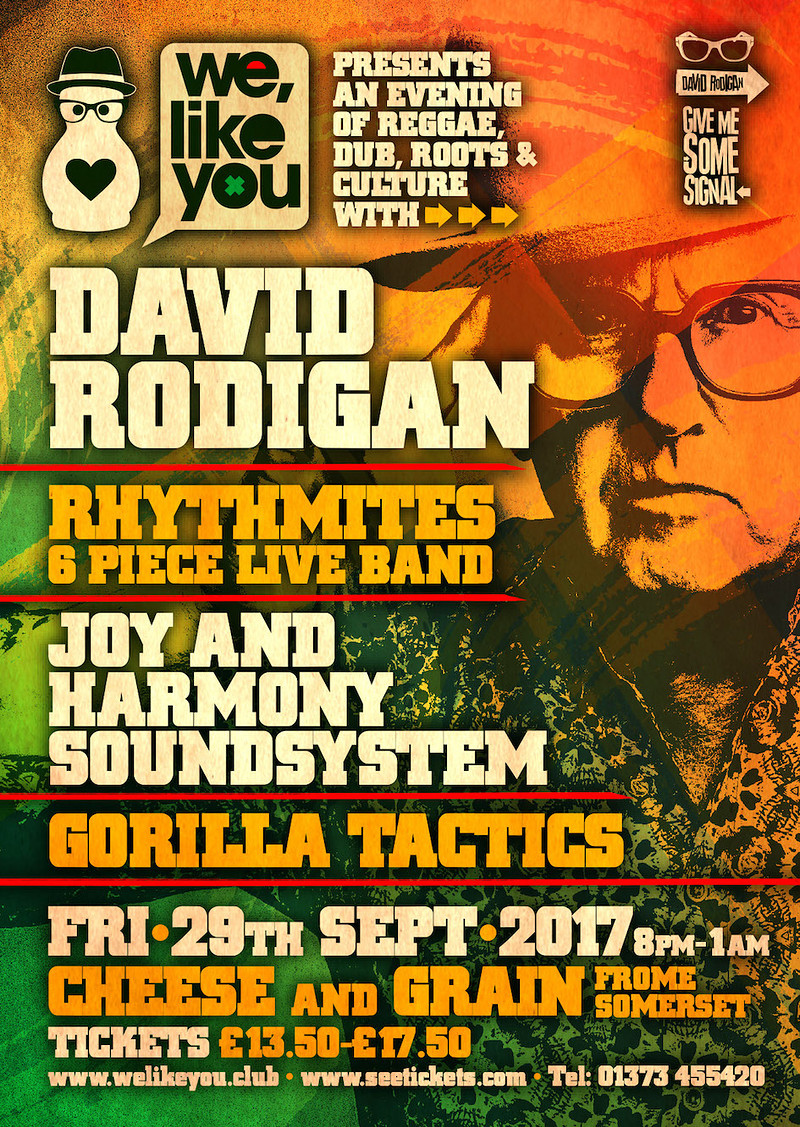 David Rodigan - An evening of Reggae & Dub at The Cheese and Grain
