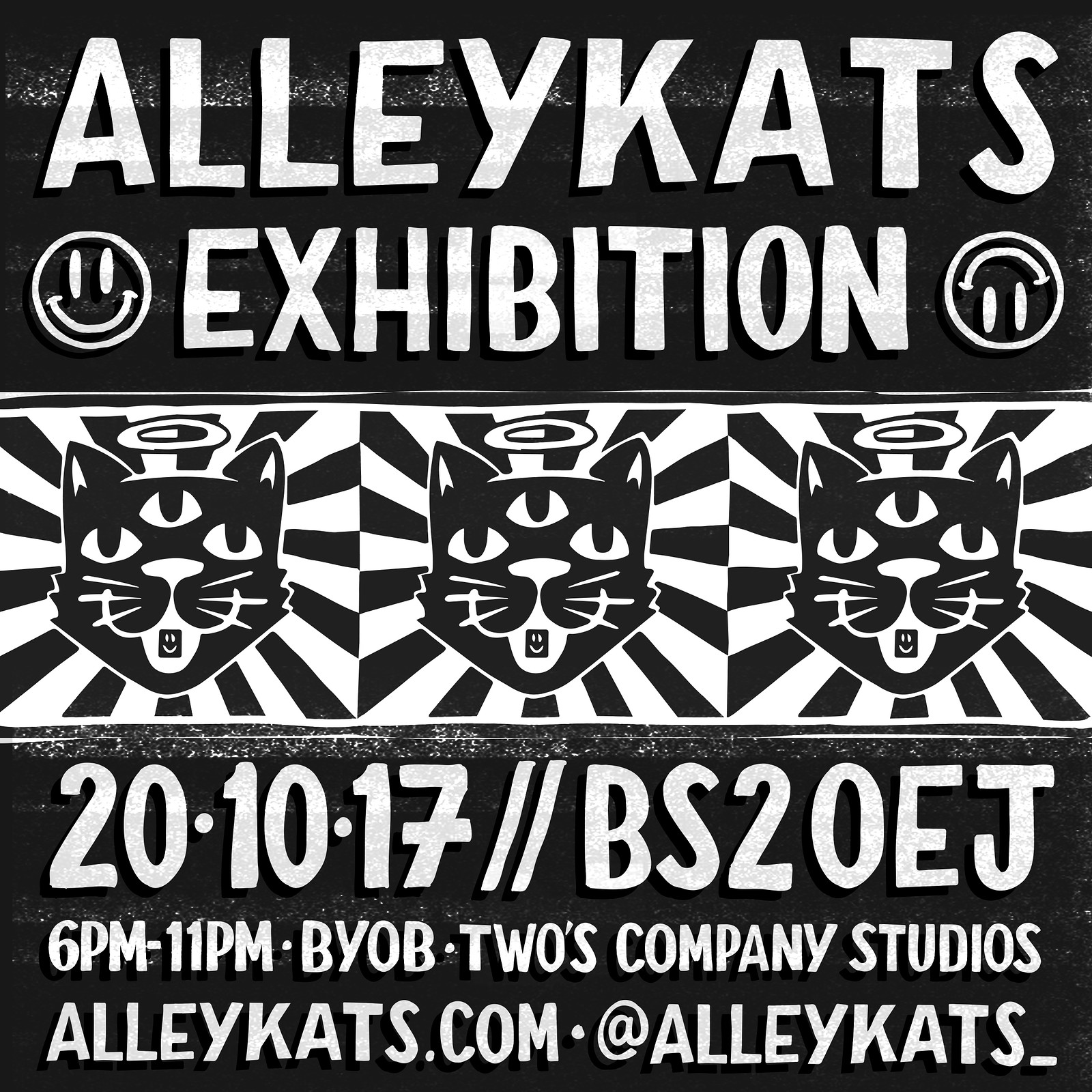 Alleykats Exhibition Launch Party at Two's Company Studios