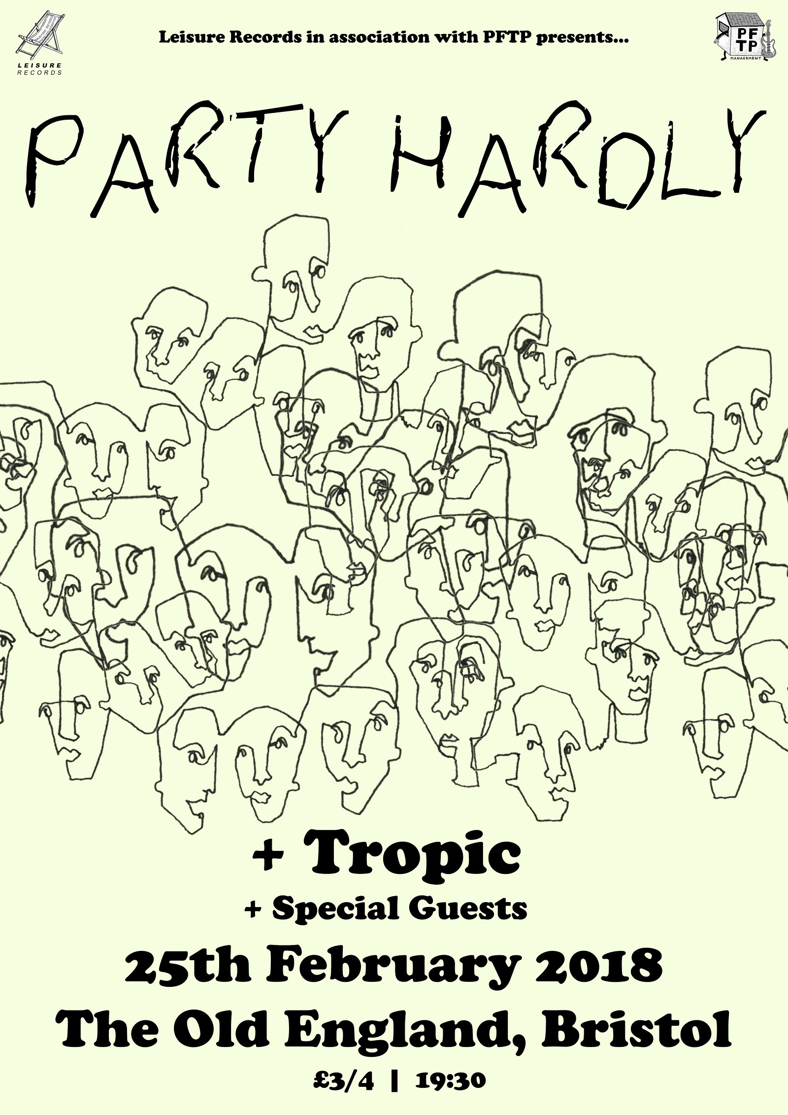 Party Hardly + Tropic at The Old England Pub