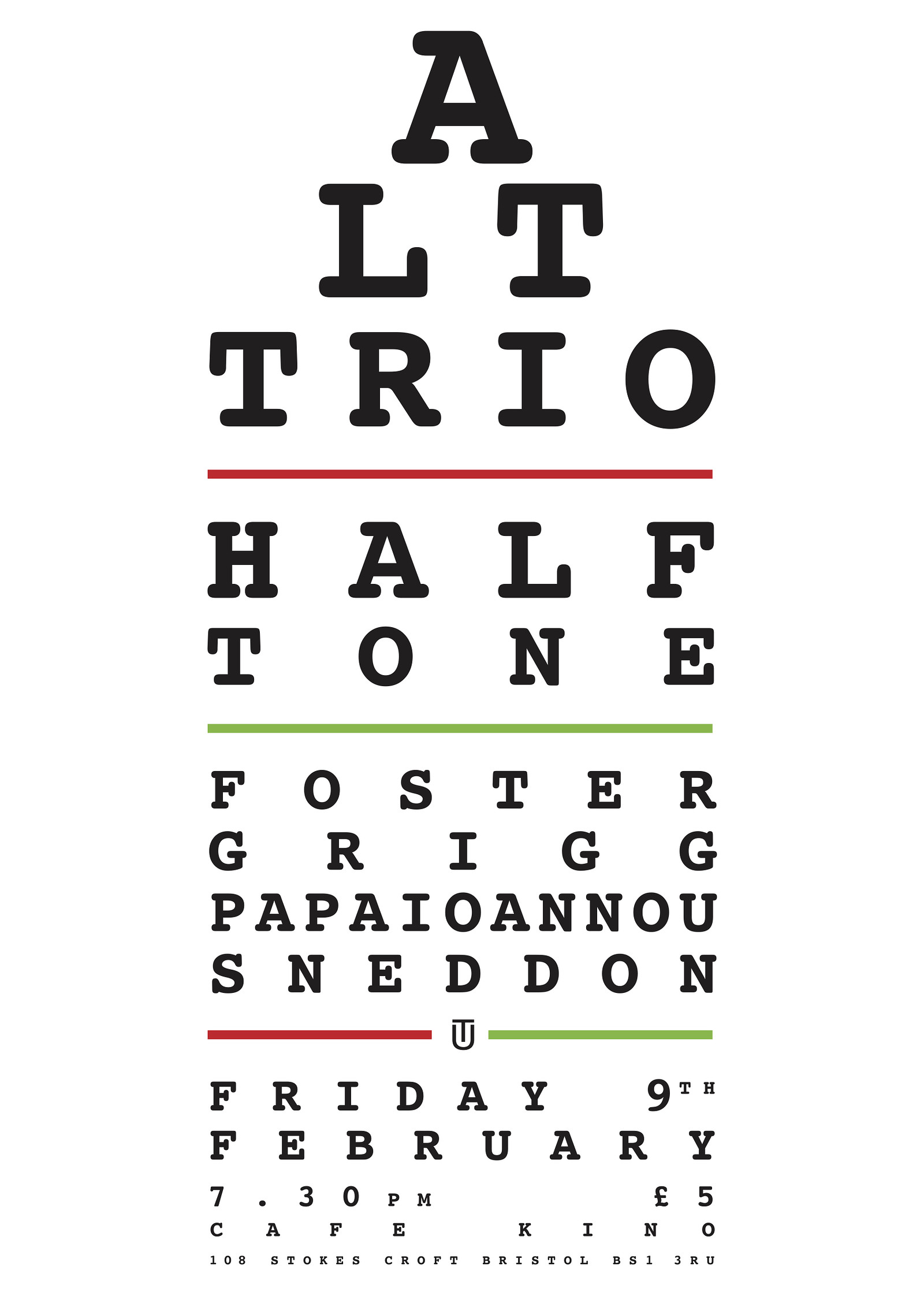 ALT Trio Halftone Foster/Grigg/Papaioannou/Sneddon at Cafe Kino